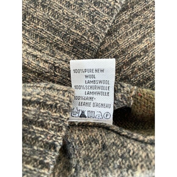 Fisherman Out Of Ireland Men's lambswool Argyle Sweater Size M gray blue 1/4 zip - Picture 11 of 14